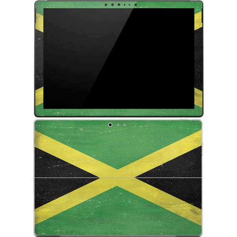 Jamaica Flag Distressed Surface Pro 4 Skin